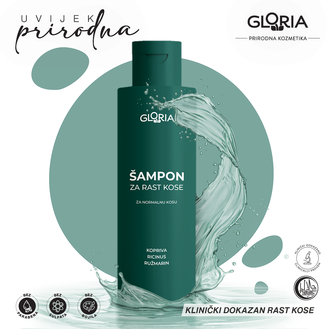 Prirodna kozmetika Gloria Šampon za rast kose