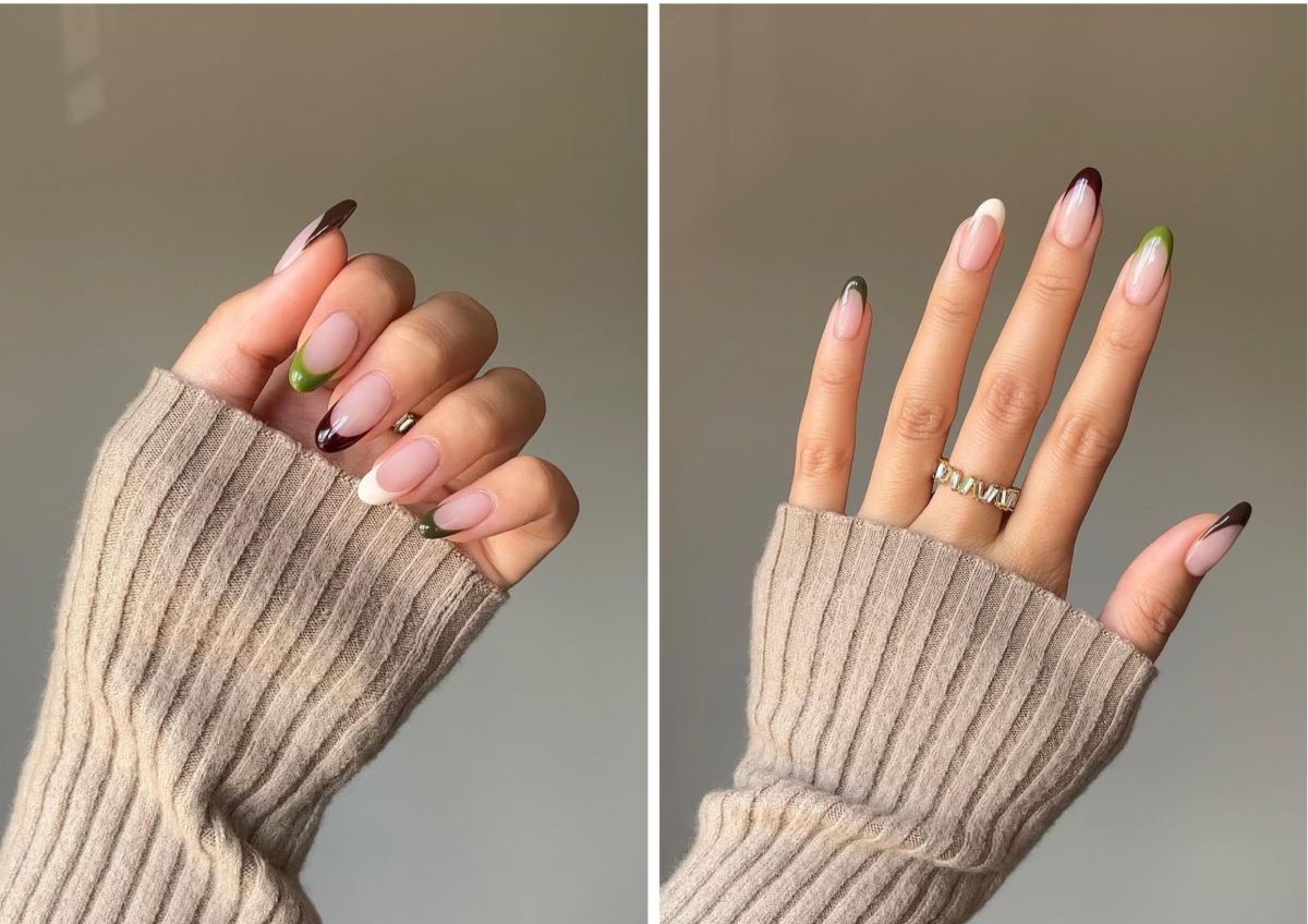 Francuska manikura u boji