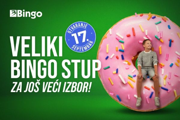 Otvara se renovirani Bingo Stup: Još veći izbor, još bolja kupovina!