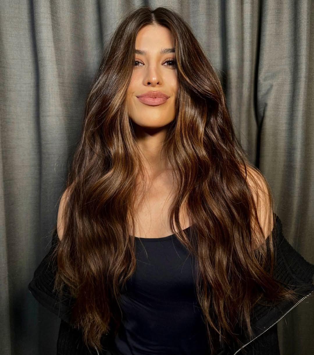 Soft caramel highlights