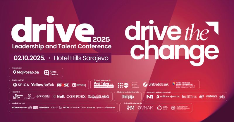 DRIVE 2025: Ne propustite najveći HR događaj godine u BiH!
