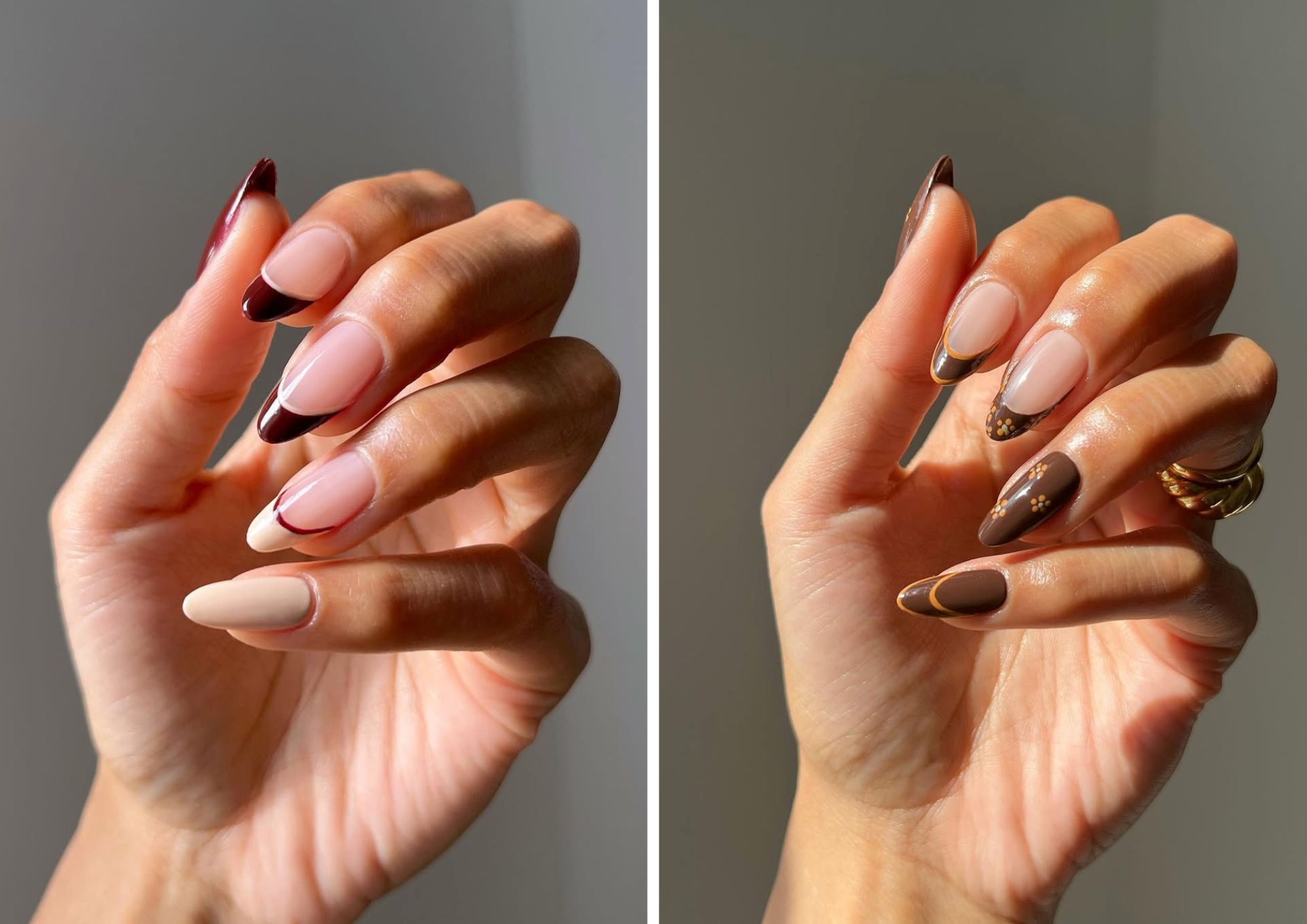 Zimski french na bademastim noktima